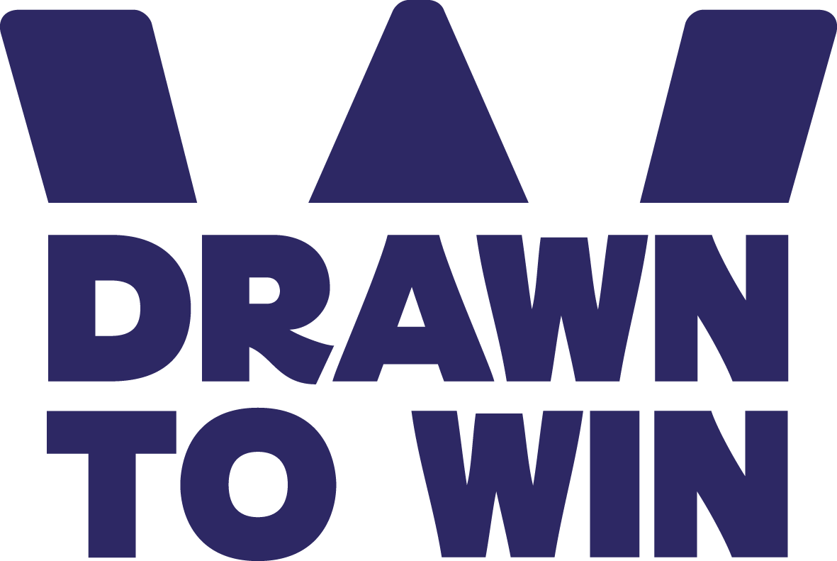 Drawn to Win logo